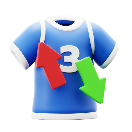 Jogador substituto  3D Icon