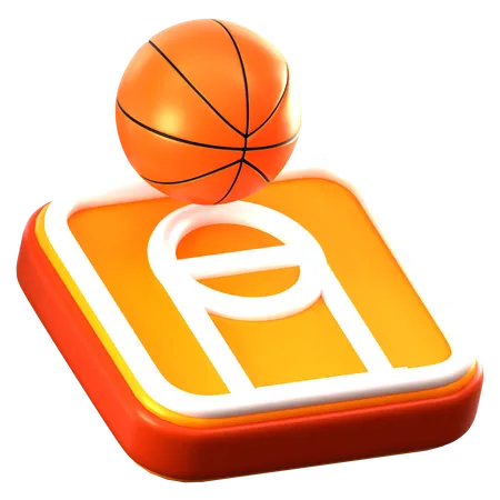 Jogar basquete  3D Icon