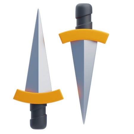 Jogando facas  3D Icon