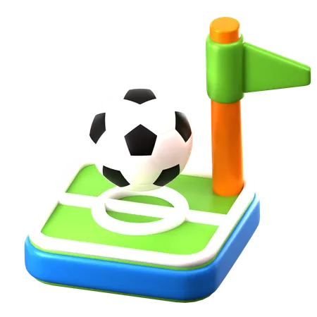 Jogando futebol  3D Icon