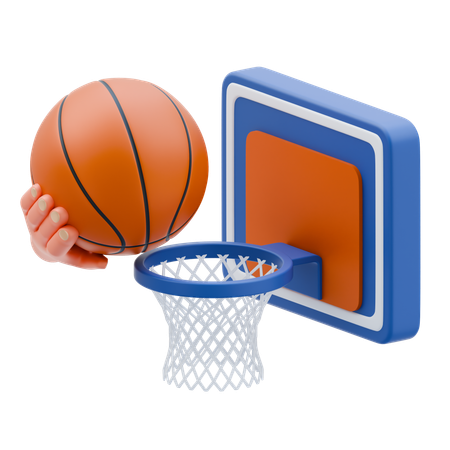 Jogar basquete  3D Icon