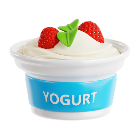 Joghurt  3D Icon