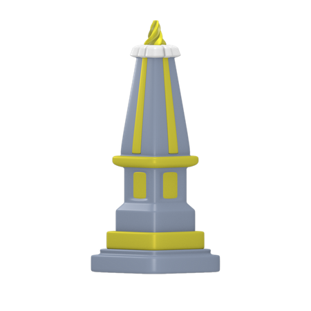 Monument du yogya  3D Icon