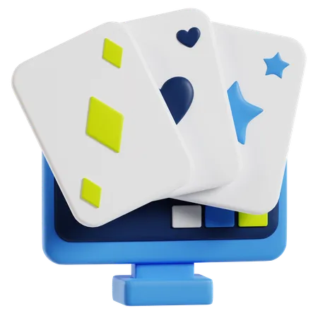 Jogo de cartas  3D Icon