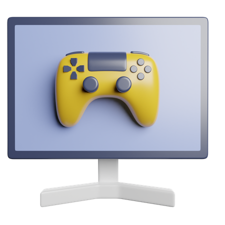 Jogo de computador  3D Icon