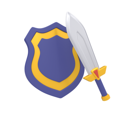 Jogo de escudo  3D Icon