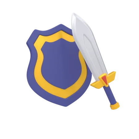 Jogo de escudo  3D Icon