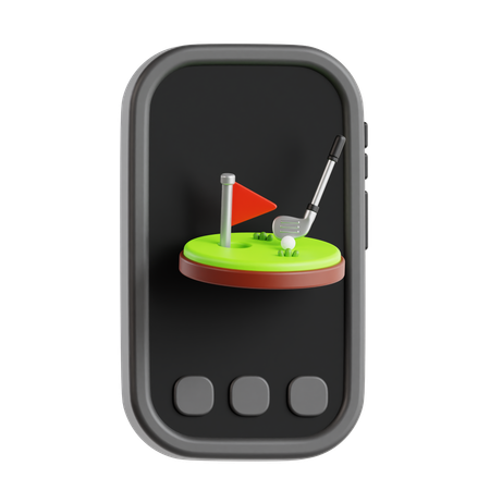 Jogo de golfe  3D Icon