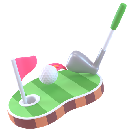 Jogar golfe  3D Icon