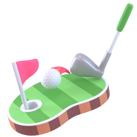 Jogar golfe  3D Icon