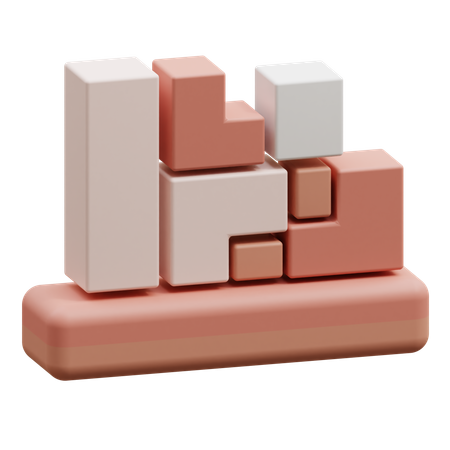 Jogo quebra-cabeça  3D Icon