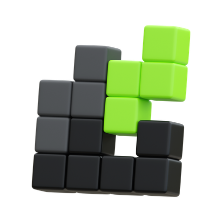 Jogo de tetris  3D Icon
