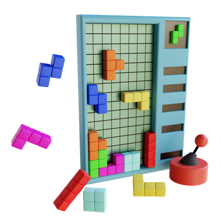 Jogo de tetris  3D Icon