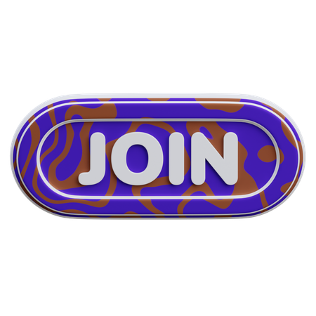 Join Button  3D Icon
