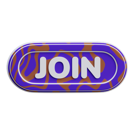Join Button  3D Icon