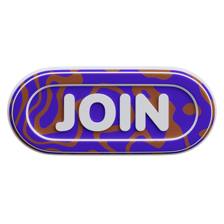 Join Button  3D Icon