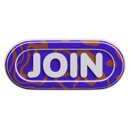 Join Button  3D Icon