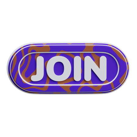 Join Button  3D Icon