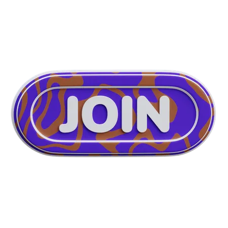 Join Button  3D Icon