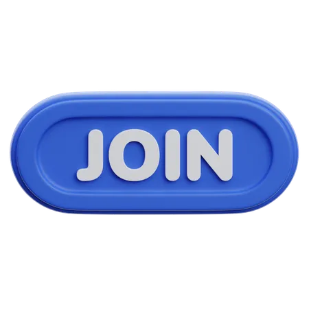 Join Button  3D Icon