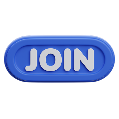 Join Button  3D Icon