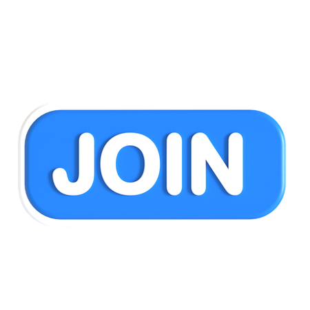 Join Button  3D Icon