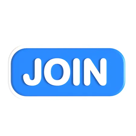 Join Button  3D Icon