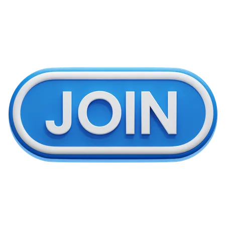 Join Button  3D Icon