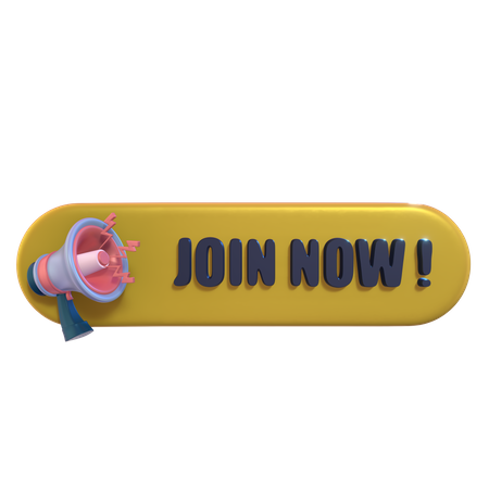 Join Now  3D Icon