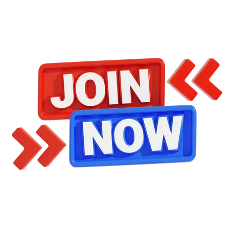 Join Now Arrow 2  3D Icon