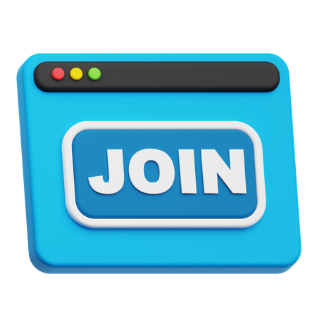 Join Website  3D Icon