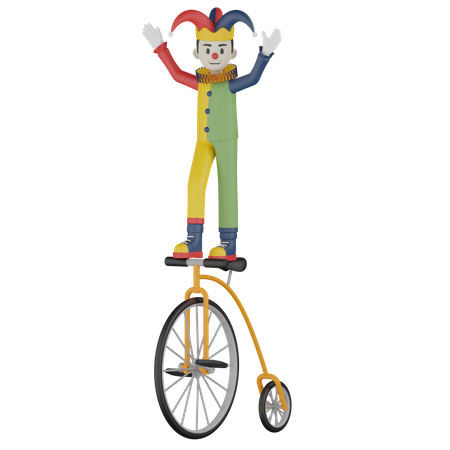 Joker Cycle Show  3D Illustration