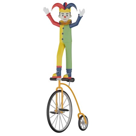 Joker Cycle Show  3D Illustration