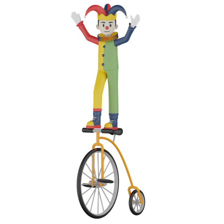 Joker Cycle Show 3D Illustration