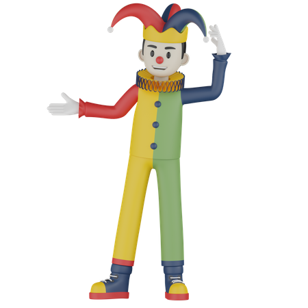 Joker Fun Show  3D Illustration