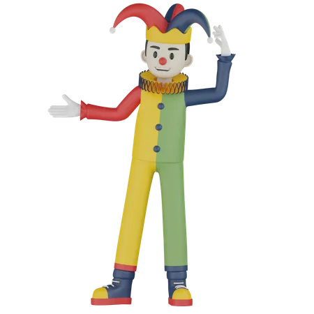 Joker Fun Show  3D Illustration