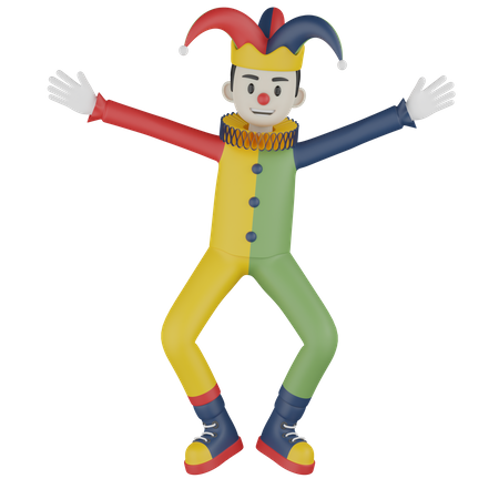 Joker Funny Show 3D Illustration