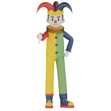 Joker nicht mögen  3D Illustration