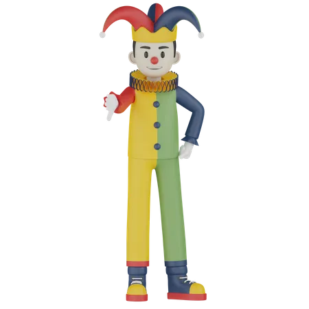 Joker nicht mögen  3D Illustration