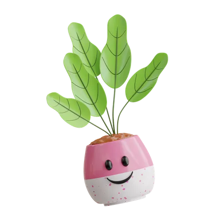 Joli pot de plante  3D Icon