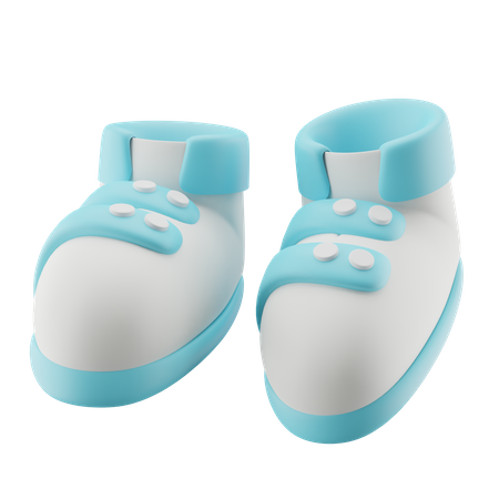 Jolies chaussures de bébé  3D Icon