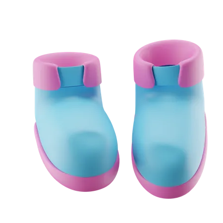 Jolies chaussures de bébé  3D Icon