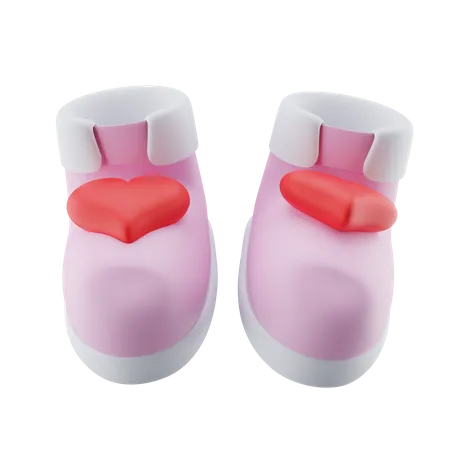 Jolies chaussures de bébé  3D Icon