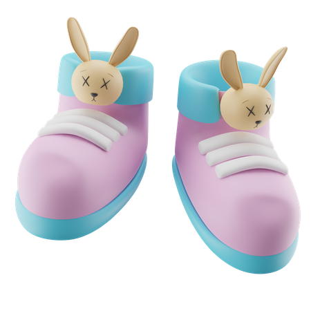 Jolies chaussures de bébé  3D Icon