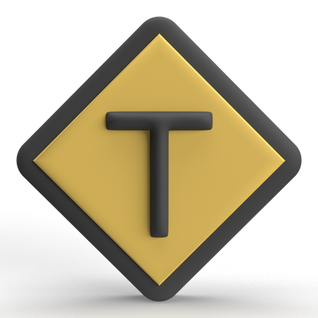 Jonction en T  3D Icon