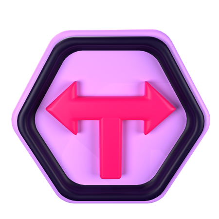 Jonction en T  3D Icon
