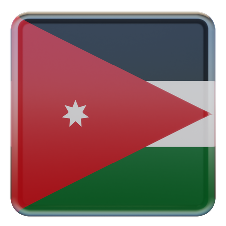 Jordan Flag  3D Illustration