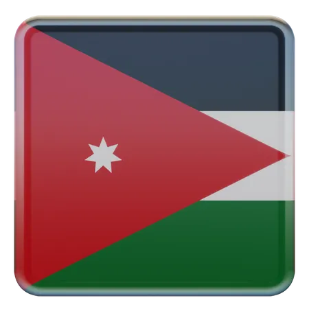 Jordan Flag  3D Illustration