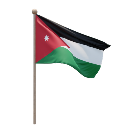 Jordan Flagpole  3D Flag