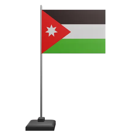 Jordanien Flagge  3D Icon